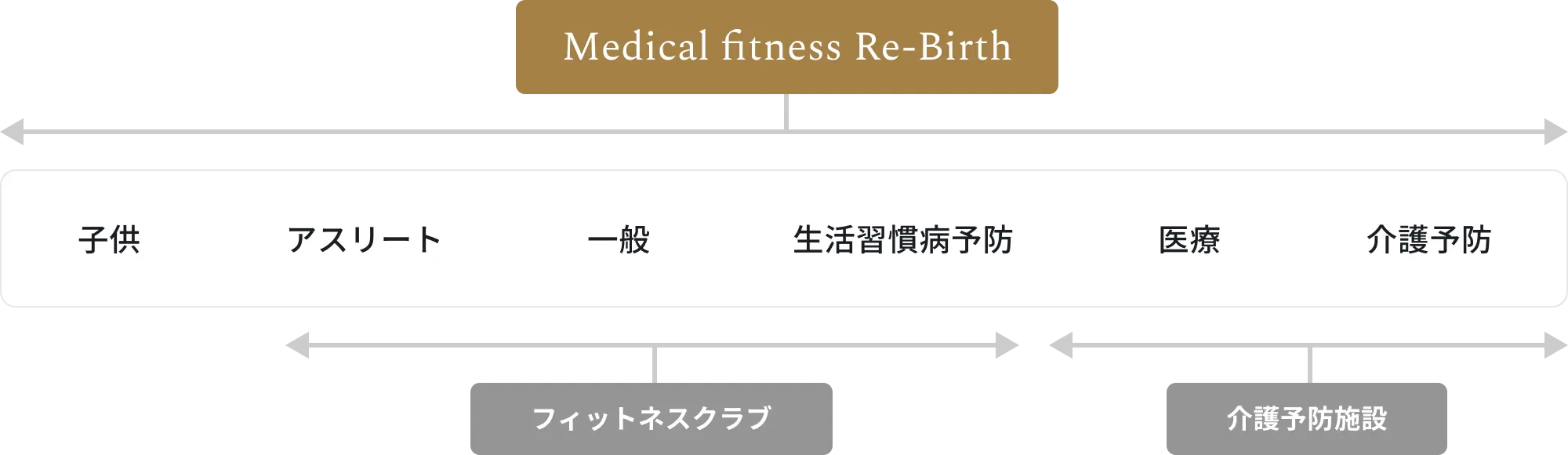 イメージ図：Medical fitness Re-Birthの対応範囲